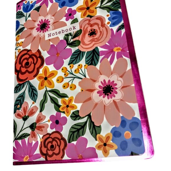 Tropical Notebook Journal Bright FLORAL Lined Soft Cover Cottagecore Stationary - Picture 2 of 10